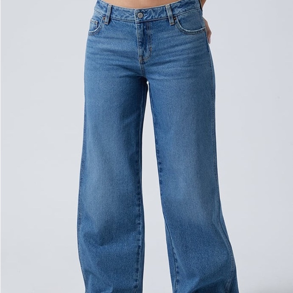 PacSun Medium Indigo Casey Low Rise Baggy Jeans